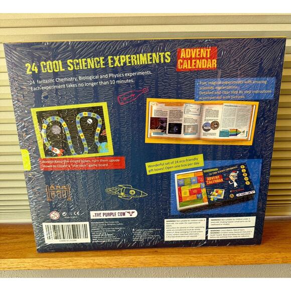 The Purple Cow Crazy Scientist Advent Calendar Daily Experiments Science READ - Picture 3 of 7